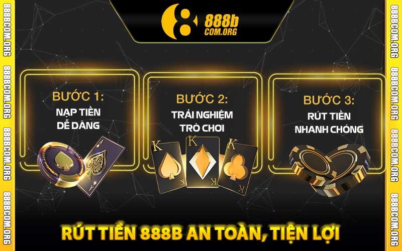 Rút tiền 888b an toàn, tiện lợi